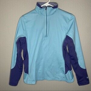 L.L. Bean Wind Stopper quarter zip athletic pullover sweater women’s size small